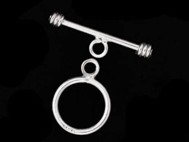 925 Sterling Silver Toggles 9 mm.