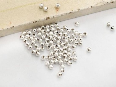 925 Sterling Silver Seed Beads 2 mm.