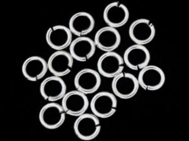 925 Sterling Silver Opened Jump Rings 1x7 mm.