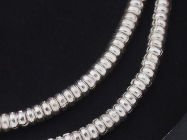 80 of Karen Hill Tribe Silver Plain Ring Beads 3.4x1.4 mm.