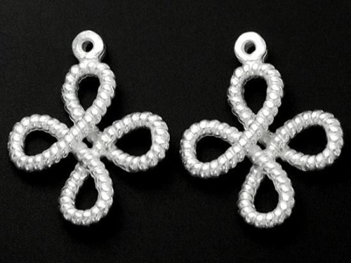 2 of 925 Sterling Silver Celtic Wish Charms 15 mm.