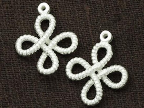 2 of 925 Sterling Silver Celtic Wish Charms 15 mm.