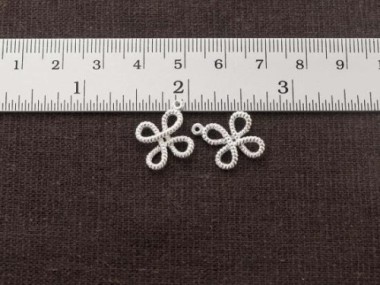 925 Sterling Silver Celtic Wish Charms 15 mm.