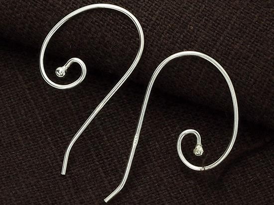 5 pairs of 925 Sterling Silver Ear Wires 14x28 mm.