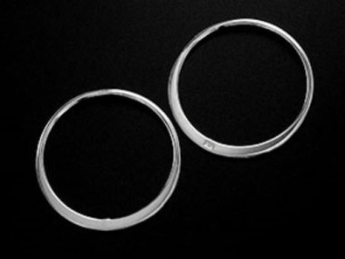 925 Sterling Silver Circle Links, Connectors 20 mm.