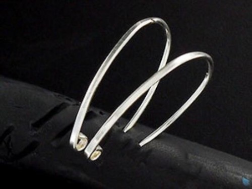 5 pairs of 925 Sterling Silver Ear Wires 13x23 mm.