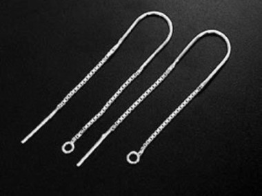 925 Sterling Silver Ear Threads 44 mm.