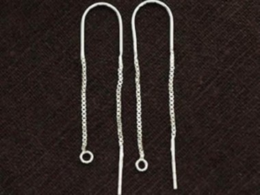 925 Sterling Silver Ear Threads 44 mm.