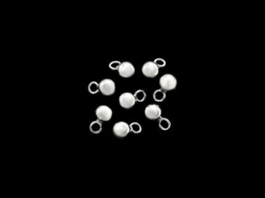 925 Sterling Silver Round Charms 5mm.