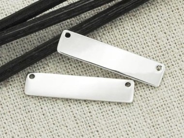 925 Sterling Silver Bar Links, Connectors 5.5x25mm.