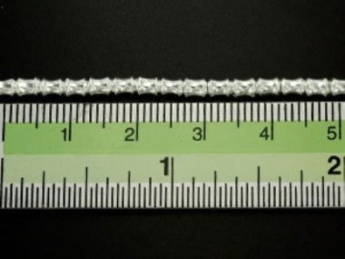 Karen Hill Tribe Silver Hourglass Beads 2.8x3.5mm.,