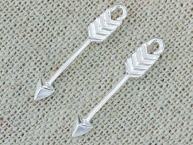 925 Sterling Silver Arrow Charms 3.5x23 mm.,