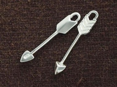 925 Sterling Silver Arrow Charms 3.5x23 mm.,