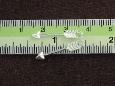 925 Sterling Silver Arrow Charms 3.5x23 mm.,