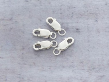 925 Sterling Silver Lobster Clasps 10 mm.