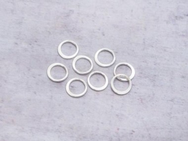 925 Sterling Silver Circle Links, Connectors 9 mm.