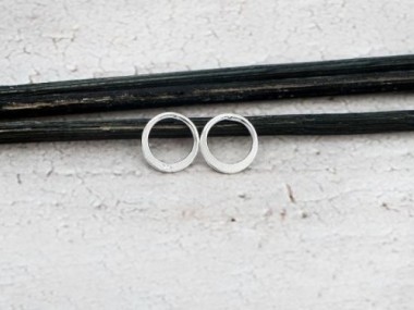 925 Sterling Silver Circle Links, Connectors 9 mm.