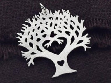 925 Sterling Silver Tree of Life Pendant 25x30 mm.B