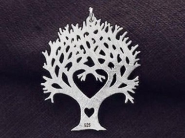 925 Sterling Silver Tree of Life Pendant 25x30 mm.B