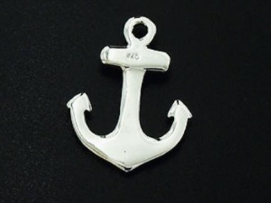 925 Sterling Silver Anchor Pendant 13x15mm.P