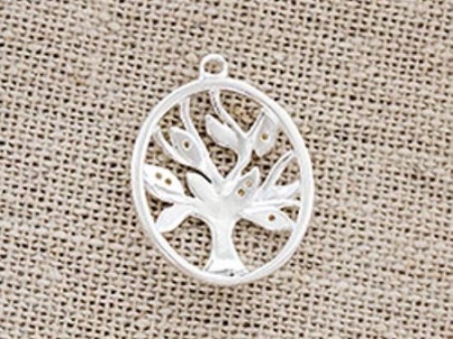 1 of 925 Sterling Silver Tree of Life Pendant 15x18 mm. Polish Finished