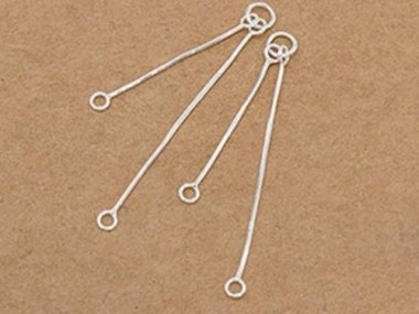 925 Sterling Silver Dangling Snake Chain Connectors 20-30 mm.