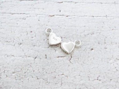 925 Sterling Silver Heart Charms 5x6mm.