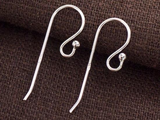 5 pairs of 925 Sterling Silver Ear Wires 8x22mm. 21 AWG.