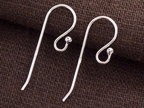 5 pairs of 925 Sterling Silver Ear Wires 8x22mm. 21 AWG.