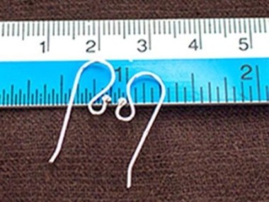 925 Sterling Silver Ear Wires 8x22mm.