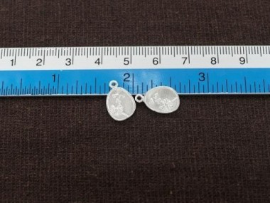 925 Sterling Silver Dandelion Charms 10x12mm