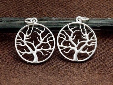 925 Sterling Silver Tree of Life Pendants 18 mm.