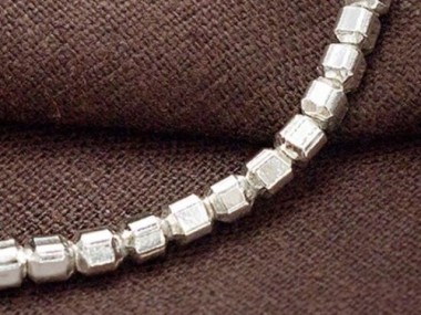 15 of Karen Hill Tribe Silver Round Cube Beads 3.4mm.