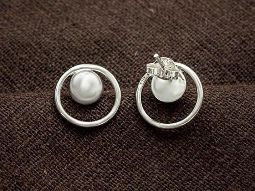 1 pair of 925 Sterling Silver Ball Circle Hoop Stud Earrings 12 mm.