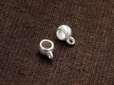 925 Sterling Silve Tube Hanger Bails with 3.5mm hole