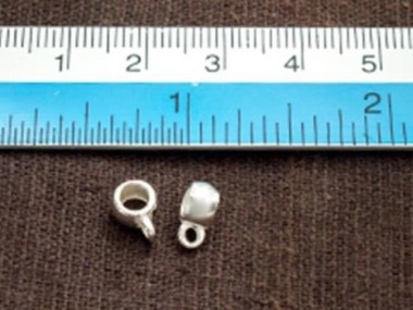 925 Sterling Silve Tube Hanger Bails with 3.5mm hole