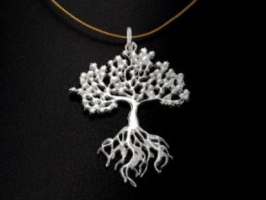 925 Sterling Silver Tree of Life Pendant 25x30 mm.