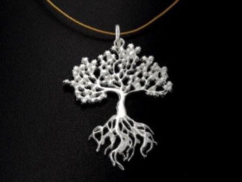 1 of 925 Sterling Silver Tree of Life Pendant 25x30 mm. Polish Finished