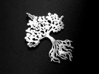 925 Sterling Silver Tree of Life Pendant 25x30 mm.