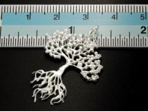 1 of 925 Sterling Silver Tree of Life Pendant 25x30 mm. Polish Finished