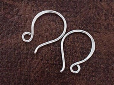 925 Sterling Silver Ear Wires 12x17 mm.