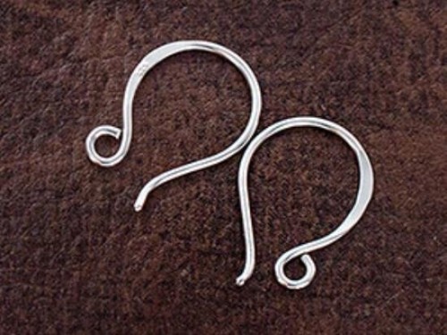 5 pairs of 925 Sterling Silver Ear Wires 12x17 mm. ,20 AWG wire