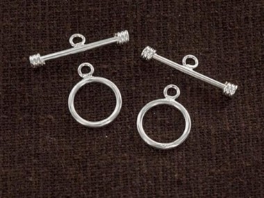 925 Sterling Silver Toggles 10 mm.