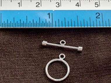 925 Sterling Silver Toggles 12 mm.