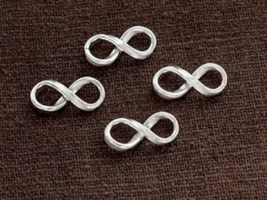 925 Sterling Silver Infinity Links 7x14mm.