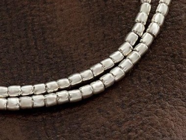 Karen Hill Tribe Silver Plain Spacer Beads 2.5x2.6mm.