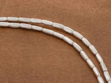 Karen Hill Tribe Silver Wheat Beads 2.3x5 mm.