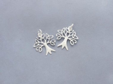 925 Sterling Silver Tree of Life Pendants 17x19 mm.