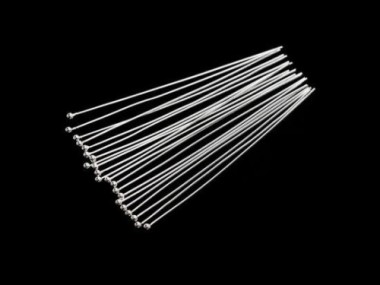 925 Sterling Silver Head Pins 50 mm.