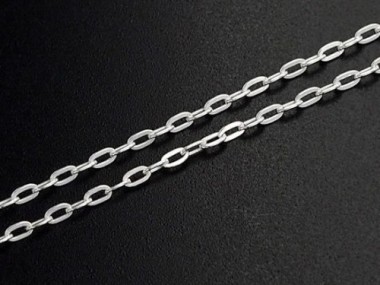 40 inches of 925 Sterling Silver Chain 1x2.5 mm.